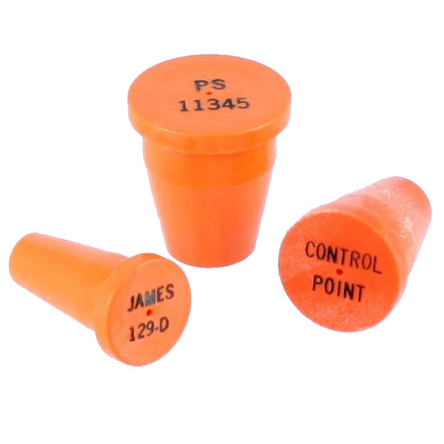 Plastic Survey Marker w Black Lettering for 12